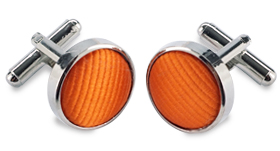 Orange manschettenknopfe